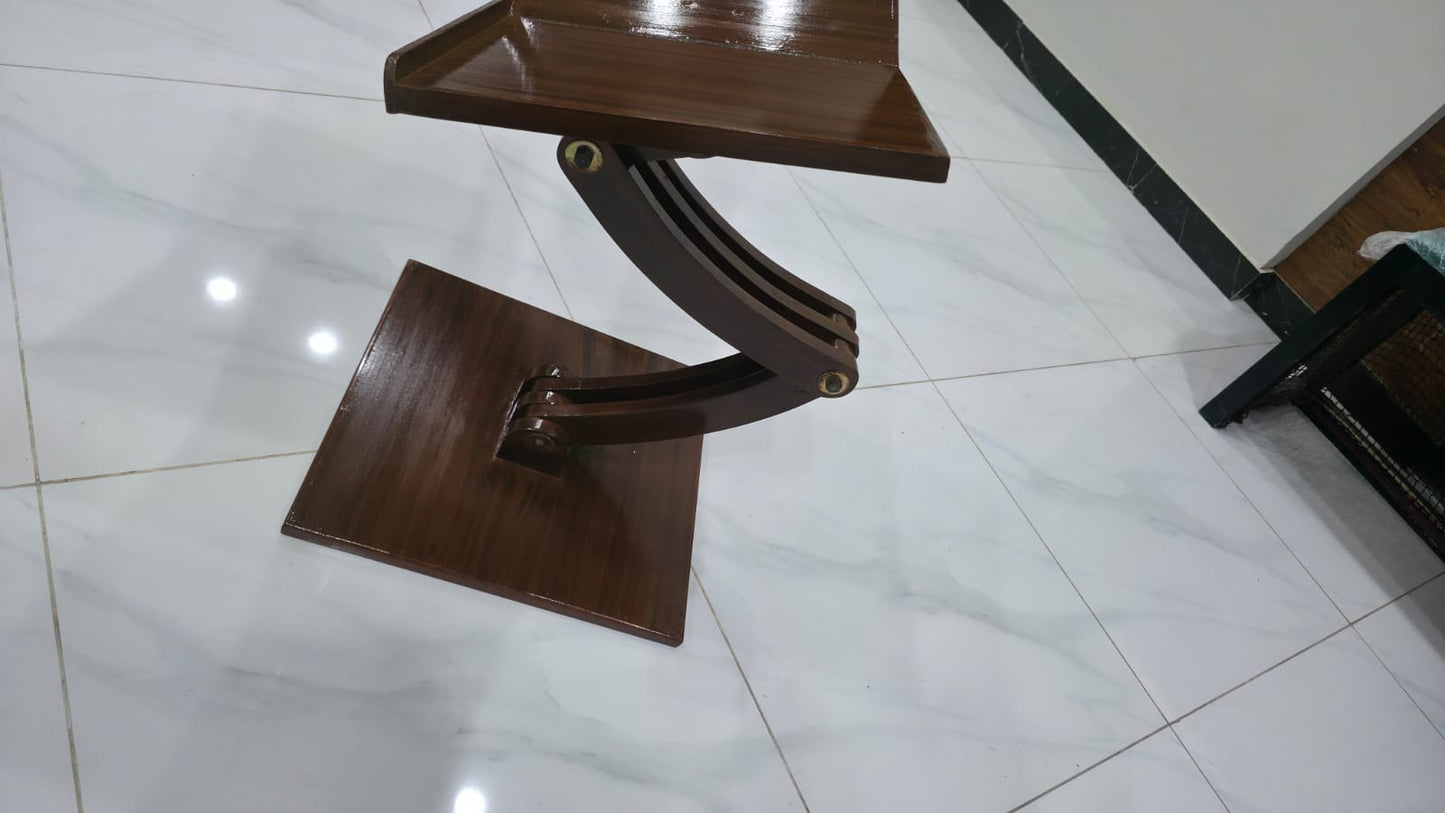 Handcrafted Solid Wood Quran Stand (Rehal) – Portable Folding Reading Desk